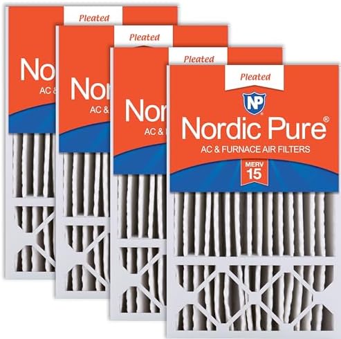 Nordic Pure 16x25x5 Honeywell/Lennox Replacement MERV 15 Air Filters 4 Pack by NordicPure