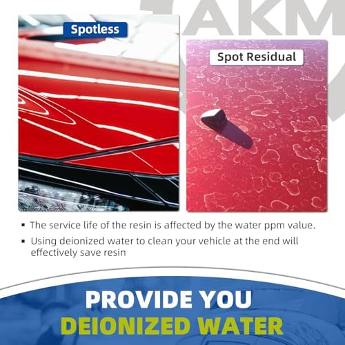 AKM Spotless Water System for car wash,Pre-Filled with DI Resin,DI Water System,Garden Hose Quick Connector,Deionized Water System for RV,Vehicles,Motorcycles,Bikes,Boats,Planes,No Spots - Image 6