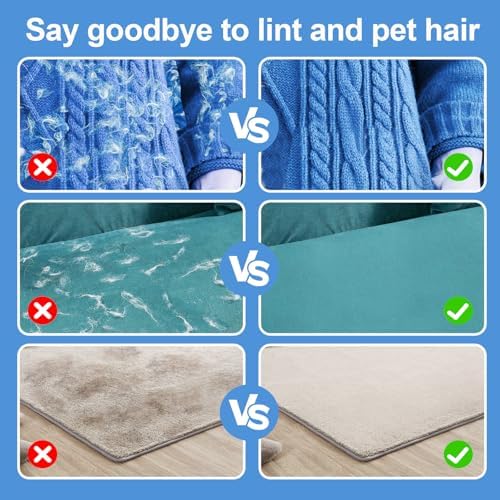 Pet Hair Removal Glove Cat & Dog, Electrostatic Reusable Hair Remover Tool | Upgraded washable 5-Finger pet hair remover works for laundry, couch, carpet & car seat, removes dog and cat fur easily - Image 4