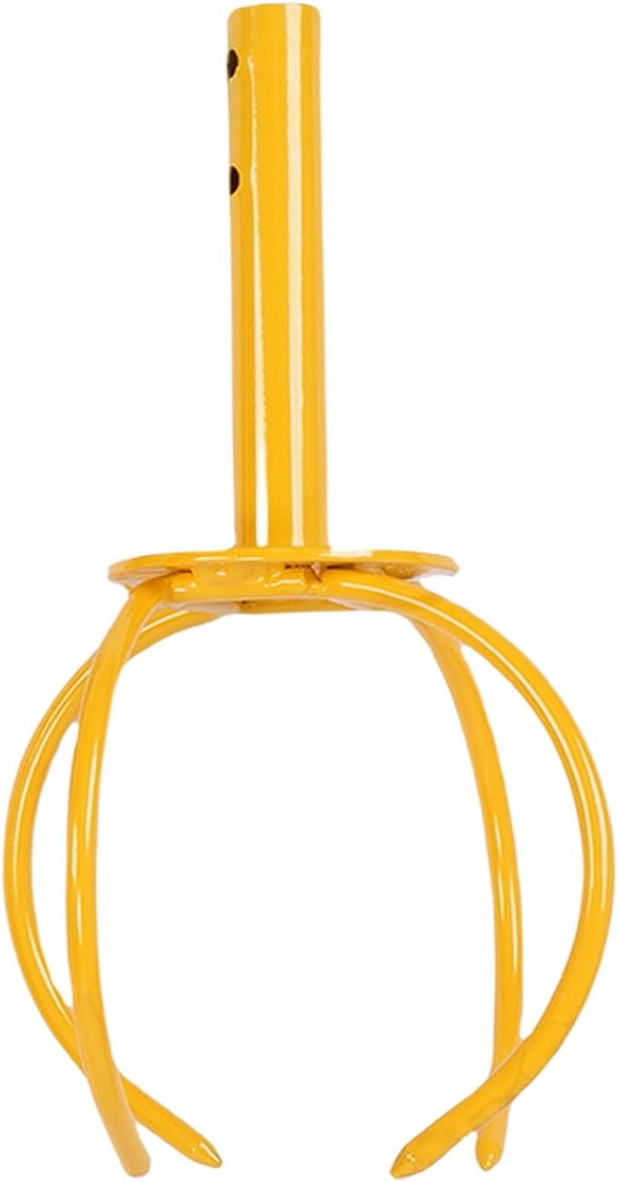 Hand Tiller Stainless Steel Cultivator Soil Aerator for Flower Beds Vegetable Gardens Orchards