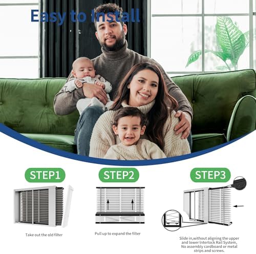 2 Pack,416 Replacement Filter, Compatible with AprilAire 416 Whole House Air Purifiers Models,1410,1610,2410,2416,3410,4400,MERV16 HVAC Furnace Filter Replacement,Actual Size:16"x28"x4" Air Filter - Image 4