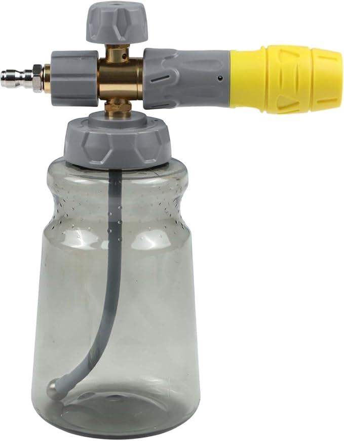 1000ml Handheld Foam Watering Can Sprayer High Pressure Car Wash Spray Bottle Dual Purpose Switch Snow Foam Pressure Washer Cleaning Tool for Cars Motorcycles Roofs Driveways(1set)