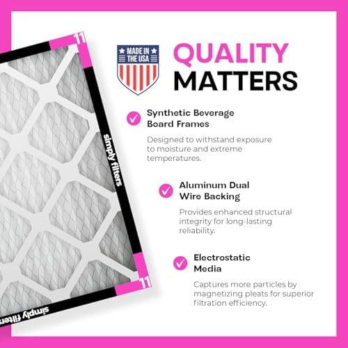 Simply 16x24x1 Air Filter, Merv 11, 6 Pack, For Home AC Furnace & HVAC (Actual Size: 15.75"x23.75"x0.75") DUST, Pet, & Allergy Control - Image 4