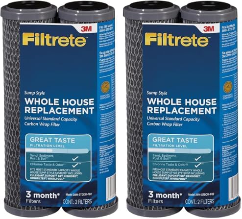 Filtrete 3WH-STDCW-F02 Water Filter Housings, 2 Count, Gray (Pack of 2) by Filtrete