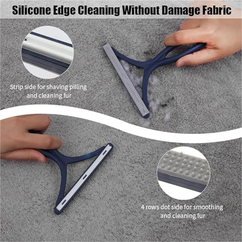 3-Pack Pet Hair Removal Tool, Dog & Cat Hair Remover, Carpet Rake | Fur Removal Tool, Portable Carpet Scraper, Pet Hair Brush, Carpet Rake for Pet Hair Removal, Car Cushions, Sofas, Rug - Image 5