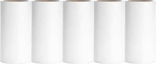 4.6 inch Giant Lint Roller Refills Compatible with Evercare Giant Lint Roller 4.6 inch Pet Hair Remover Roller Refill Extra Sticky 60 Sheets per Roll 5 Pack Total 300 Sheets by MINGRACE