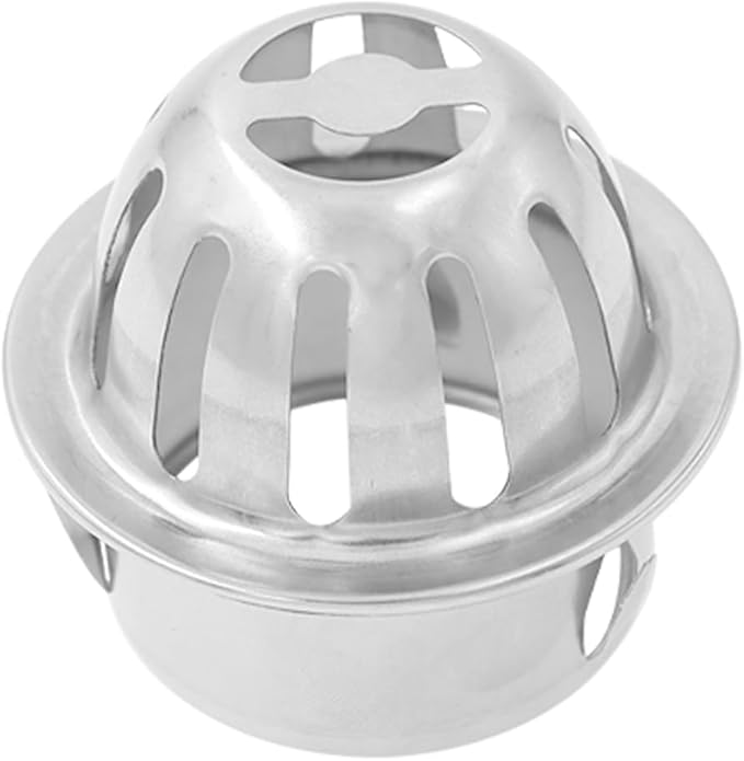 Roof Floor Drain,SAFYY 304 Stainless Steel Roof Drain Dome,Balcony Roof Dome Drain Cover,Yard Outdoor Anti Blocking Strainer,Gardens Gutter Cleaning Tool,Rain Bucket Drainage Parts (1, 50mm/1.97")