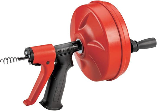 RIDGID 57043 Power Spin+ Drain Cleaner + RIDGID 57003 EZ Change Faucet Wrench