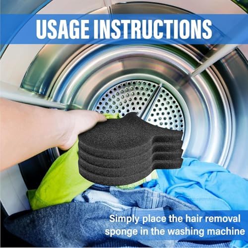 Pet Hair Remover for Laundry, Reusable Dog & Cat Hair Remover Tool, Effectively Removes Pet Hair, Lint and Dander from Bedding and Clothing, Suitable for Washing Machines, Dryers 6PCS - Image 4