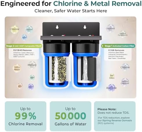 iSpring WGB21B-KS 2-Stage Heavy Metals Whole House Water Filter System - Image 2