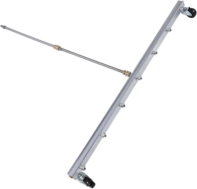 Pressure Washer Cleaner Stainless Steel 39.37inch Heavy Duty Water Broom with 1/4inch Quick Connector for Household Business Cleaning Surface Debris Removal (for Floor)