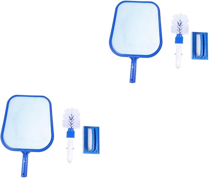 Milisten 2sets Pool Cleaning Tools Accessories Net Sponge Brush Portable for Effortless Leaf Removal and Pool Maintenance for Fish Tank Water Change