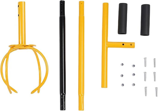 Stainless Steel Hand Tiller Cultivator Soil Aerator Tool for Flower Beds Vegetable Gardens with 4 Tillers 2 Accessories 1 Screw Pack Durable Rust Proof