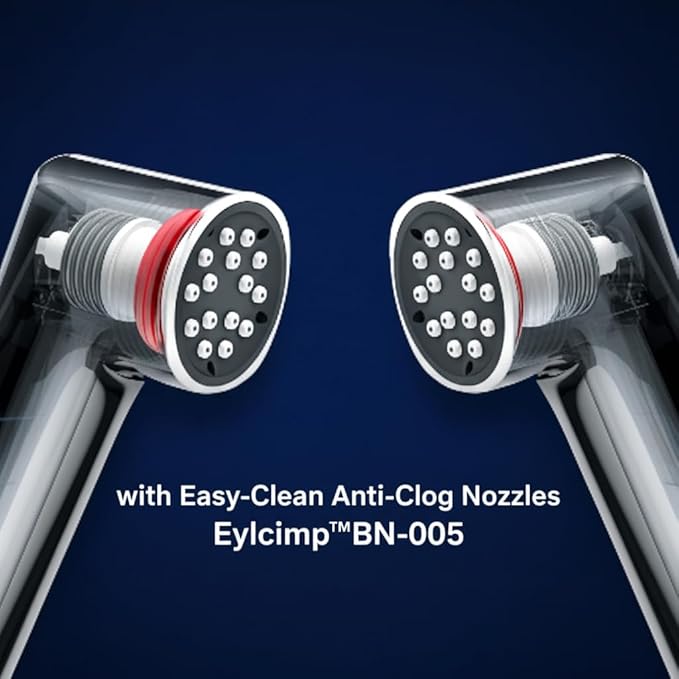 Handheld Bidet Sprayer for Toilet, Anti-Clog Chrome Head with Solid Copper T-Valve, 47" Stainless Steel Hose for Personal Hygiene Feminine Wash Toilet Cleaning, Easy Install - EYLCIMP