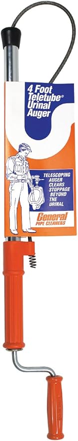 General Wire Spring Pipe Cleaners TU4 Telescoping Urinal Auger