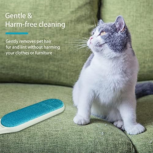 2 Pack Furniture Lint Remover Brushes, Double Sided Self Cleaning Loose Hair Catcher for Pet, Hair Cleaner for Clothes, Sofa, Carpet - Image 5