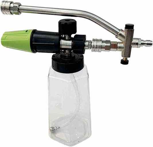 LiebeWH Foam Cannon 1L Premium Material Car Wash Foam Sprayer, Stainless Steel Quick Connector Pressure Washer Tool for Car Cleaning Driveway Roof Siding (Type 3)