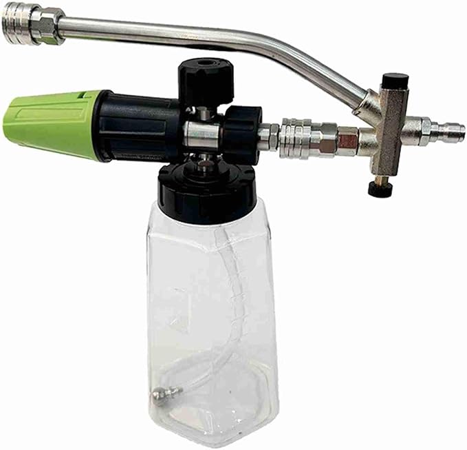 LiebeWH Foam Cannon 1L Premium Material Car Wash Foam Sprayer, Stainless Steel Quick Connector Pressure Washer Tool for Car Cleaning Driveway Roof Siding (Type 3)