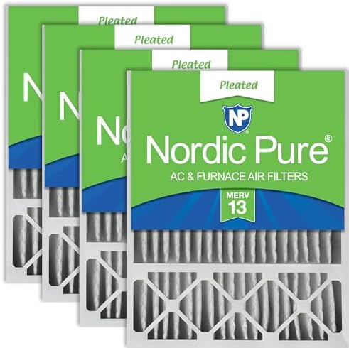 Nordic Pure 20x25x5 Lennox Replacement MERV 13 Air Filters 4 Pack by NordicPure
