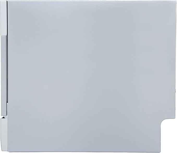 SPT SD-2224DS ENERGY STAR Compact Countertop Dishwasher with Delay Start - Portable Dishwasher with Stainless Steel Interior and 6 Place Settings Rack Silverware Basket, Silver