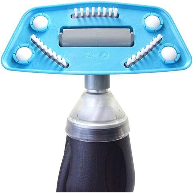 Kokido Skooba Max Handheld Automatic Vacuum Cleaner Tool for Above Ground Swimming Pools with Wide Nozzle and Smooth Gliding Wheels