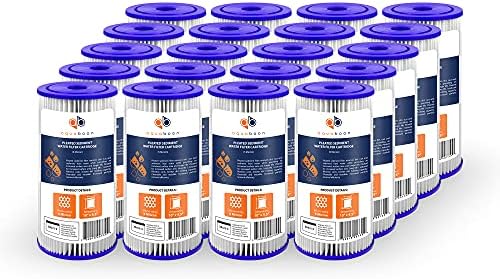 Aquaboon 5 Micron 10 x 4.5 Pleated Sediment Water Filter Cartridge 20-Pack by Aquaboon