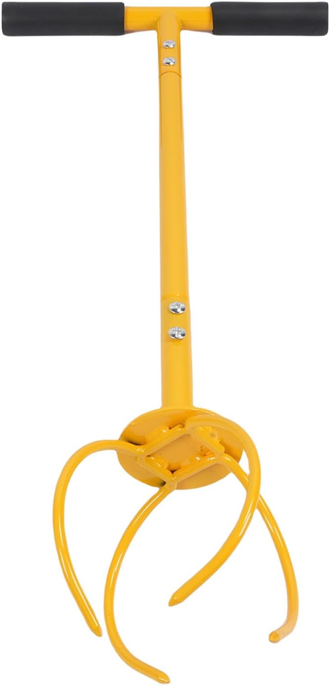 Stainless Steel Hand Tiller Cultivator Soil Aerator Tool for Flower Beds Vegetable Gardens with 4 Tillers 2 Accessories 1 Screw Pack Durable Rust Proof
