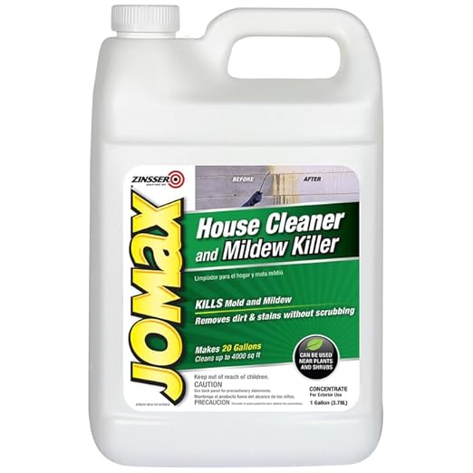 8-Pack of 1 gal Zinsser 60101 Jomax House Cleaner and Mildew Killer