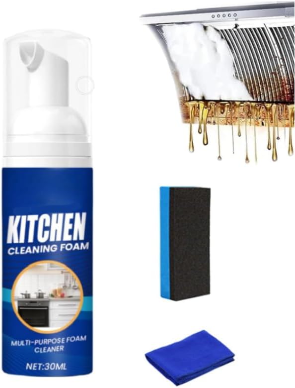 Japanese Multi-Purpose Cleaner Spray, All-Round Kitchen Cleaning Foam, Multifunctional Oil Stain Remover Clean Grease, Kitchen Foam Cleaner (1pcs)