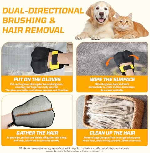 3-Pack Pet Hair Remover Carpet Rake, Dog Cat Hair Remover, Carpet Scraper | Pet Hair Removal Tool, Lint Remover, Carpet Brush, Rugs, Couch, Furniture, Car, Pet Towers, Carpet Clothes, Cat Beds - Image 5