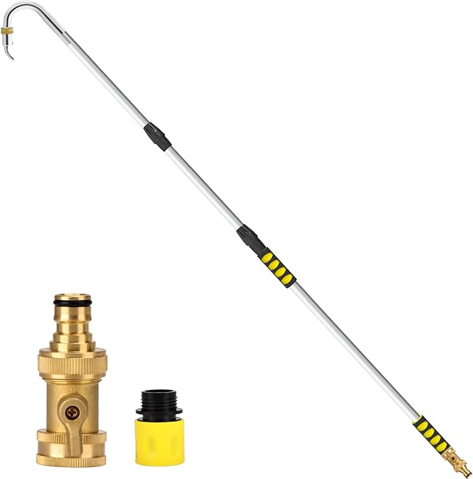Gutter Cleaning Tools,12FT Gutter Cleaner Tools from the Ground with Hose Attachment/5