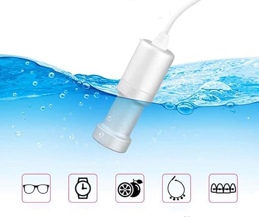 Portable Household Ultrasonic Cleaner 2.0 Version, Professional Mini Immersible Ultrasonic Cleaning Machine, Jewelry Cleaner for Cleaning Fruit, Vegetable, Dentures, Dishes, Clothes, Glasses, Jewelry