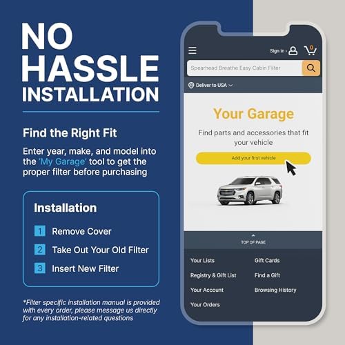 Spearhead Odor Defense Breathe Easy AC & Heater Cabin Air Filter (BE-664) - Image 7