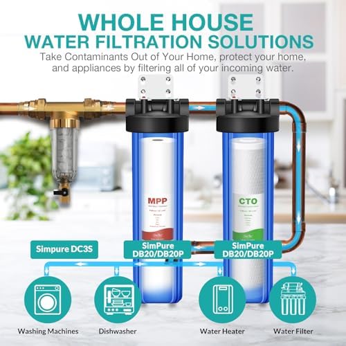 SimPure 5 Micron 20" x 4.5" CTO Carbon Whole House Water Filter Cartridge - Image 5