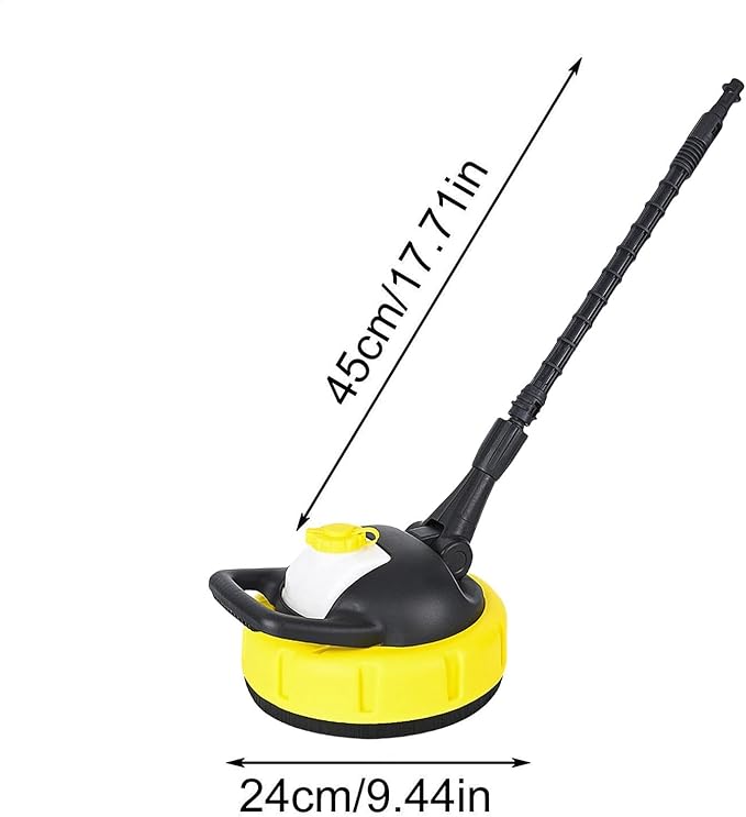 Pressure Washer, Concrete Cleaner, Pressure Washer Broom | Reusable Cleaning Tools Sidewalk Scrubber, Portable Outdoor Scrub Cleaner for Driveways, Walkways, Yards