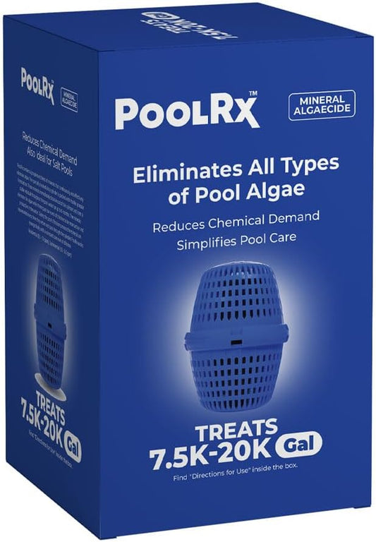 PoolRx Pool Unit #101001 6 Month Algaecide Blue Treats 7.5k-20k gallons, Single