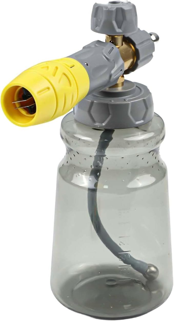 1000ml Handheld Foam Watering Can Sprayer High Pressure Car Wash Spray Bottle Dual Purpose Switch Snow Foam Pressure Washer Cleaning Tool for Cars Motorcycles Roofs Driveways(1set)