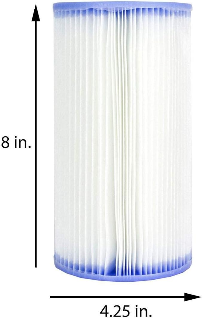 Intex Pool Easy Set Type A Replacement Filter Pump Cartridge (8 Pack) | 29000E