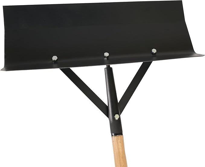 SCENIC ROAD Farm & Ranch Scraper Tool – Heavy Duty Ice Scraper with 24" Steel Blade & 58" Handle Floor Scraper – Metal Scraper for Driveway Ice, Barn, Paint or Wood – Made in USA (Model SR24SPRNG)