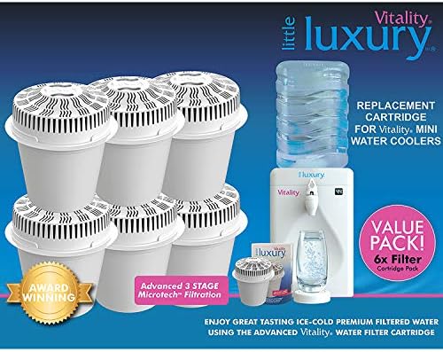 Little Luxury Vitality, Replacement Filters for Water Coolers and Non Cooling Dispensers, 6-Pack - Image 2