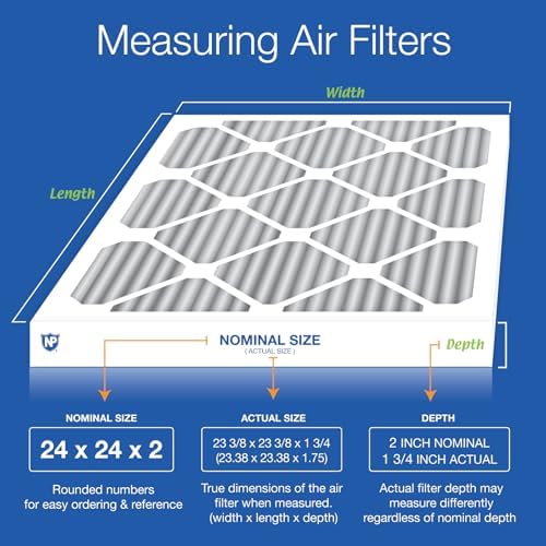 Nordic Pure 24x24x2 Pleated MERV 12 Plus Carbon Air Filters 3 Pack - Image 2