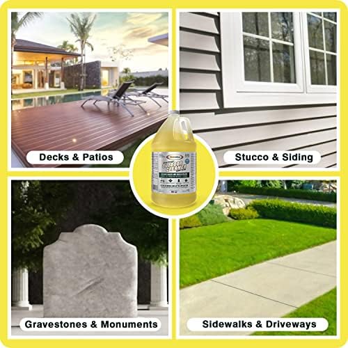 Outdoor - Concrete, Roof, Walls, Headstone, Deck, and Vinyl Siding Cleaner - RTU Outdoor Cleaner, Pack of 1