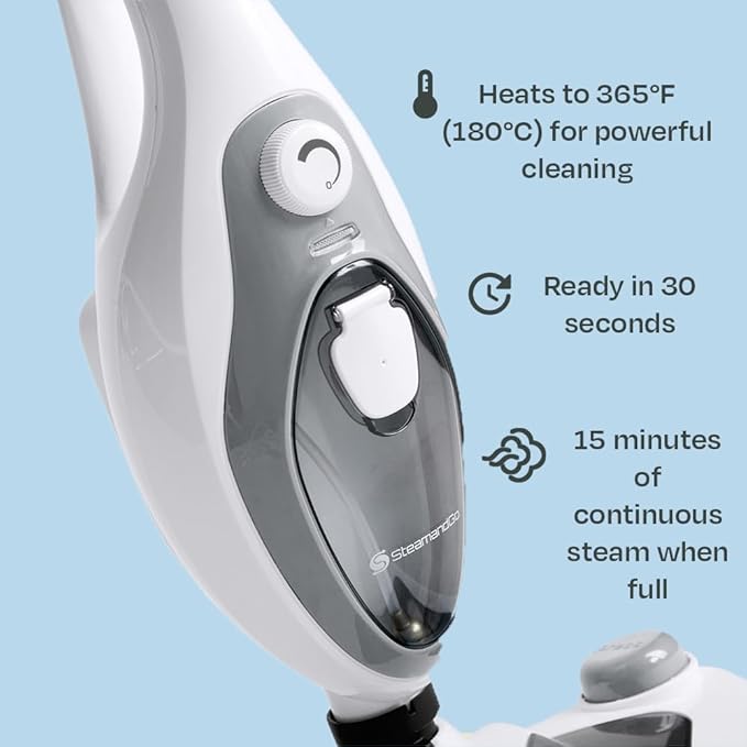 Steam & Go 10-in-1 Multi-Surface Steam Mop - Deep Clean with Heat