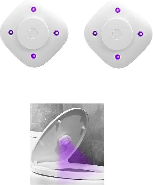 Toilet Lid Clean Lights,Toilet U V Lights for Toilet Seat,Toilet Night Light, Toilet Bowl Light, Motion Sensor Activated LED Night Light (2pack)
