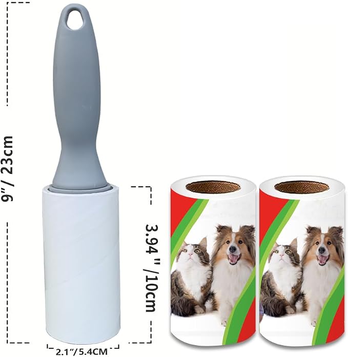 Pet Hair Lint Rollers, 3 Pack, 90 Sheets Each?€? Reusable Sticky Roller for Pet Hair, Cat & Dog Hair Remover, Lint Remover, Pet Hair Remover for Furniture, Clothing & Cars - Image 3