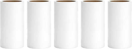 4 inch Lint Roller Refills for PetLovers Evercare Amazon and Other Lint Roller Replacement Refills 4 inch Extra Sticky 60 Sheets per Roll 5 Pack Total 300 Sheets (Inside Diameter 1-1/2 inch) by MINGRACE