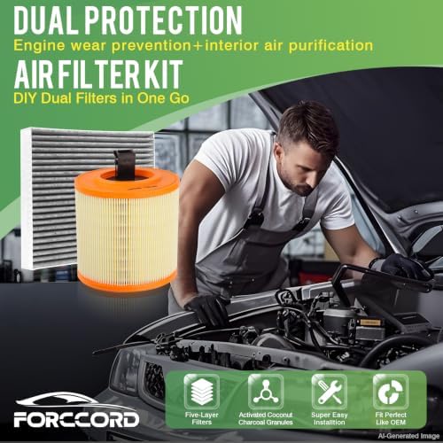 Cabin & Engine Air Filter for 2016-2019 Chevy Cruze 1.4L (Not For Limited) - Image 2