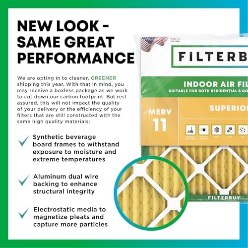 Filterbuy 13x24x1 Air Filter MERV 11 Pet & Allergy Defense (4-Pack) - Image 3
