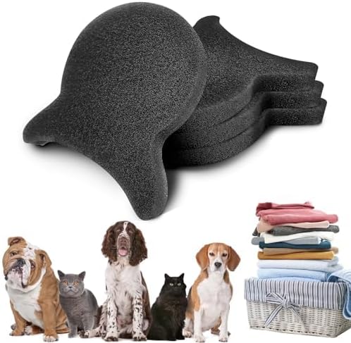 Pet Hair Remover for Laundry, Reusable Dog & Cat Hair Remover Tool, Effectively Removes Pet Hair, Lint and Dander from Bedding and Clothing, Suitable for Washing Machines, Dryers 4PCS by GJPSBEN