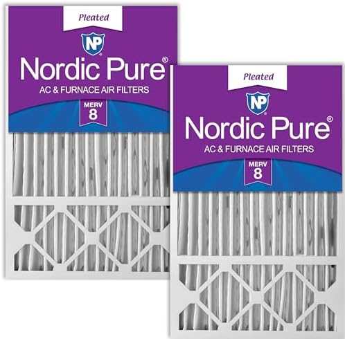 Nordic Pure 16x25x5 Honeywell/Lennox Replacement MERV 8 Air Filters 2 Pack by NordicPure